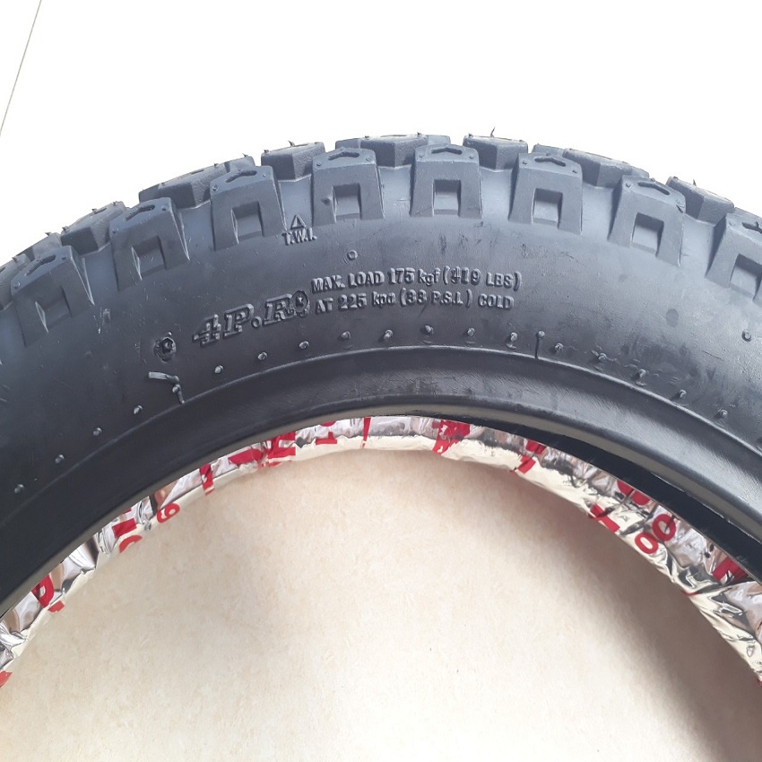 Vỏ lốp xe máy gai chân chó gai địa hình 300-18 lắp cho xe win minks xe địa hình xe độ classic cafe racer tracker cácloại