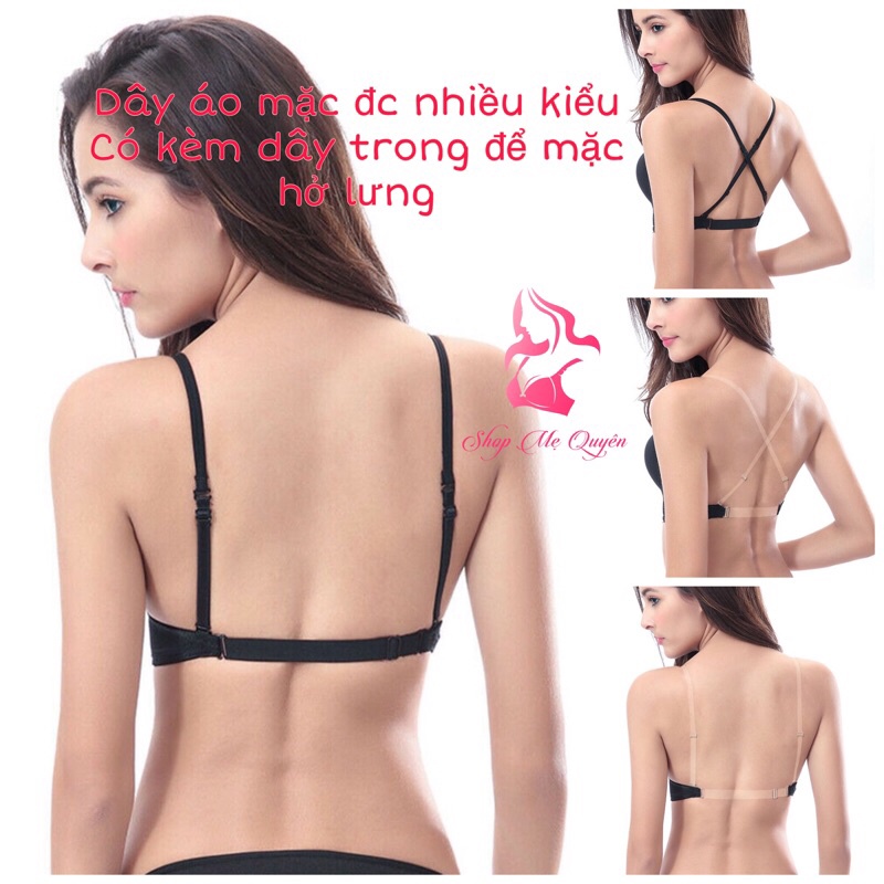 Áo lót nữ thiết kế chữ U sexy cho phái đẹp, mút 1.5cm không gọng nâng đỡ vòng 1 siêu đỉnh