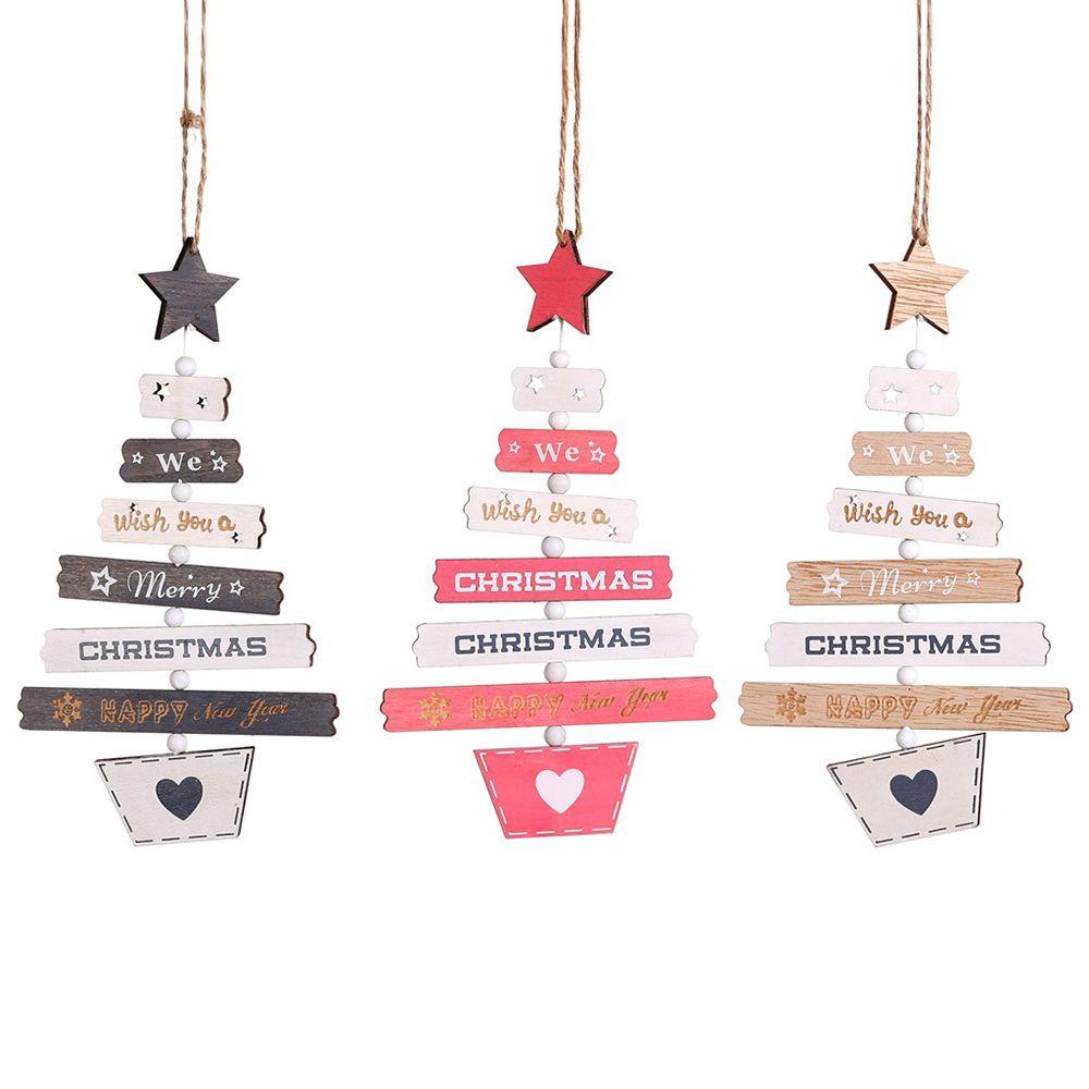 ZAIJIE24 Miếng Gỗ Trang Trí Giáng Sinh