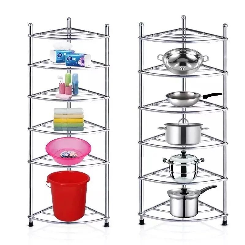 Giá đỡ bằng thép không gỉ dày đa[2-8 Lớp] Kiềng bếp inox dày, giá để chậu rửa nhà tắm, sàn