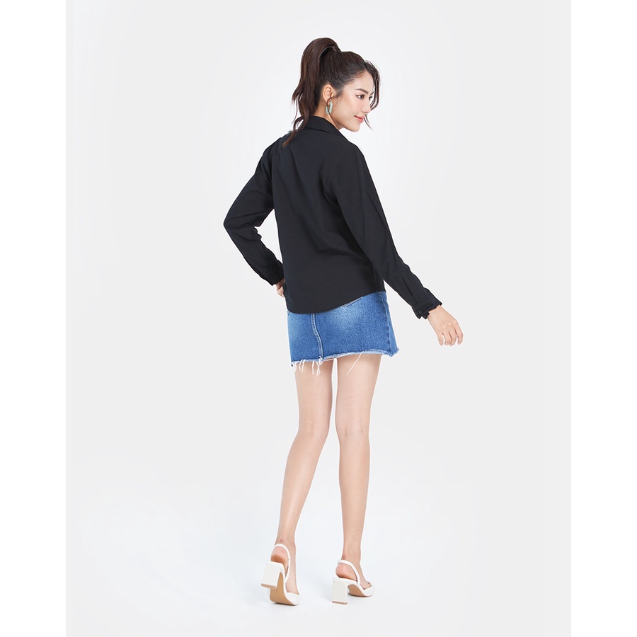 Áo Sơmi Thời Trang JUNO Tay Dài Nắp Túi JNASM014