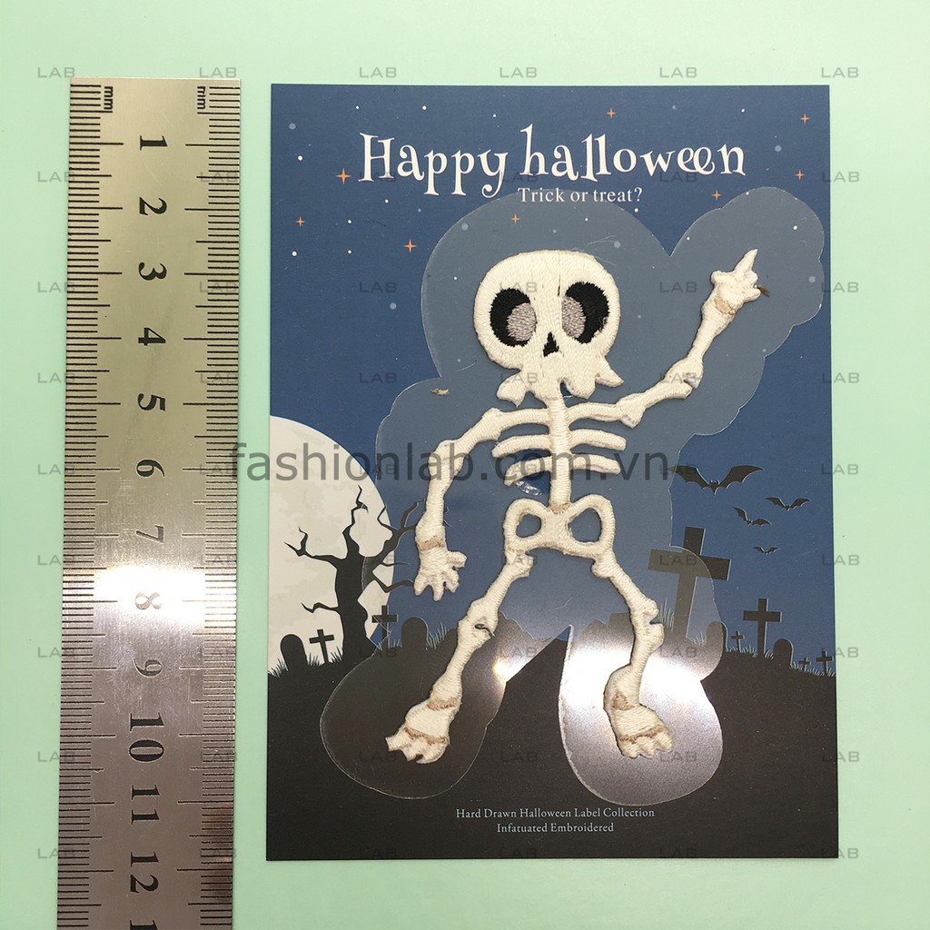 Hình thêu bộ xương (1pc) #0205