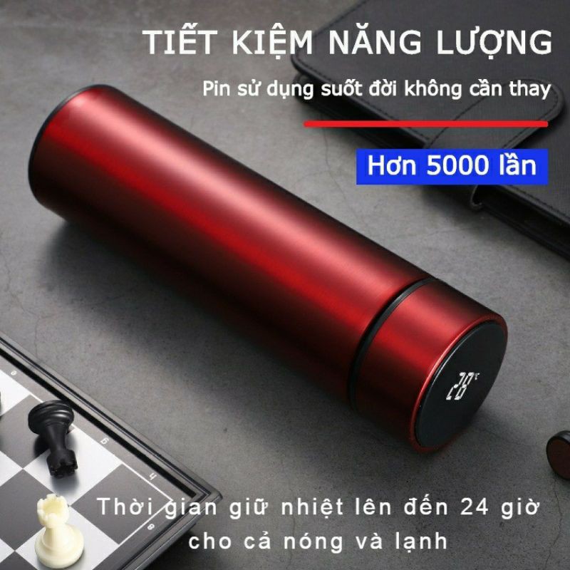 Bình giữ nhiệt 500ml báo nhiệt độ Oled