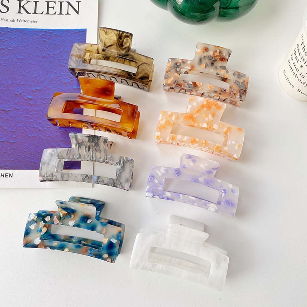 Phụ Kiện Tóc Hình Vuông Hoạ Tiết Da Báo Xinh Xắn