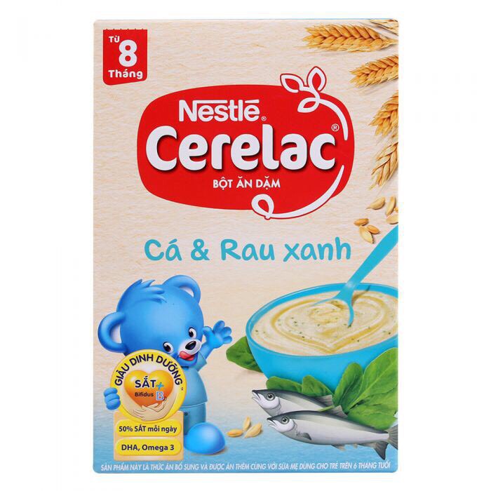 Bột ăn dặm Nestle Cerelac đủ vị 200g