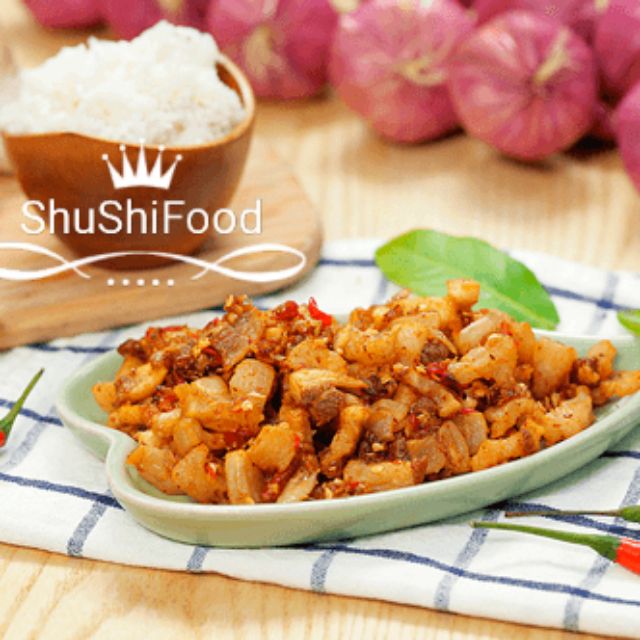 Tóp mỡ cháy mắm tỏi