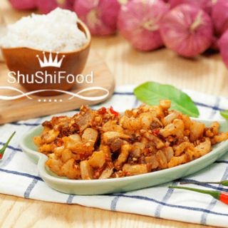 Tóp mỡ cháy mắm tỏi