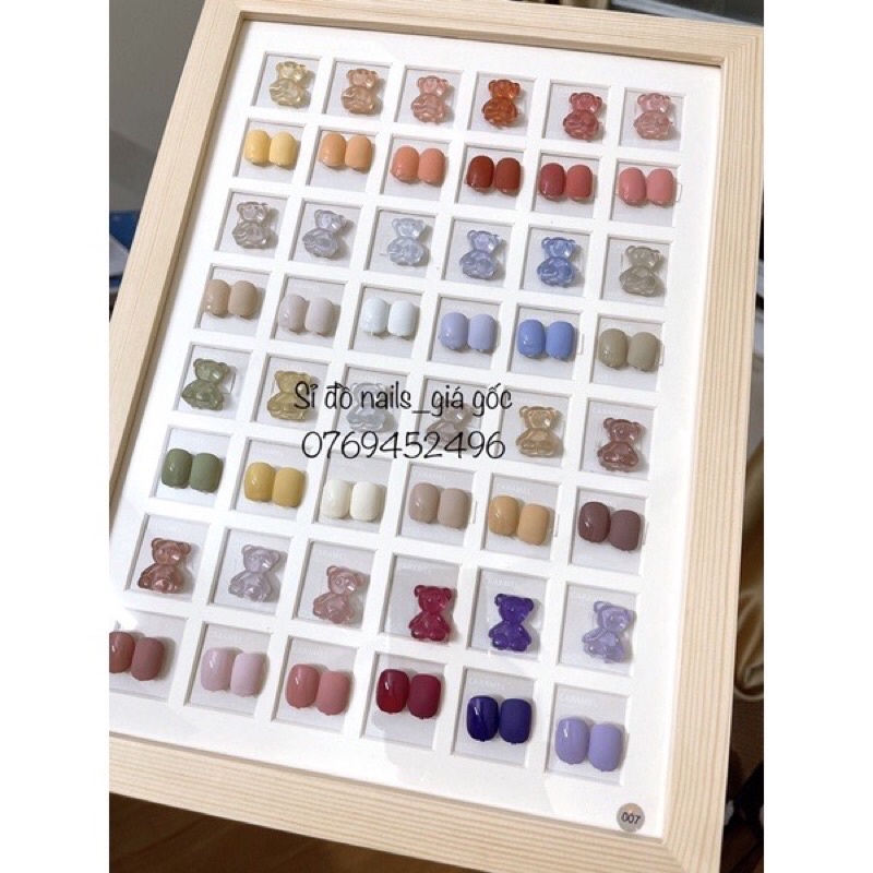 Set Sơn gel 44 màu very good nail hàn quốc- tặng bảng màu và 1 cặp base top