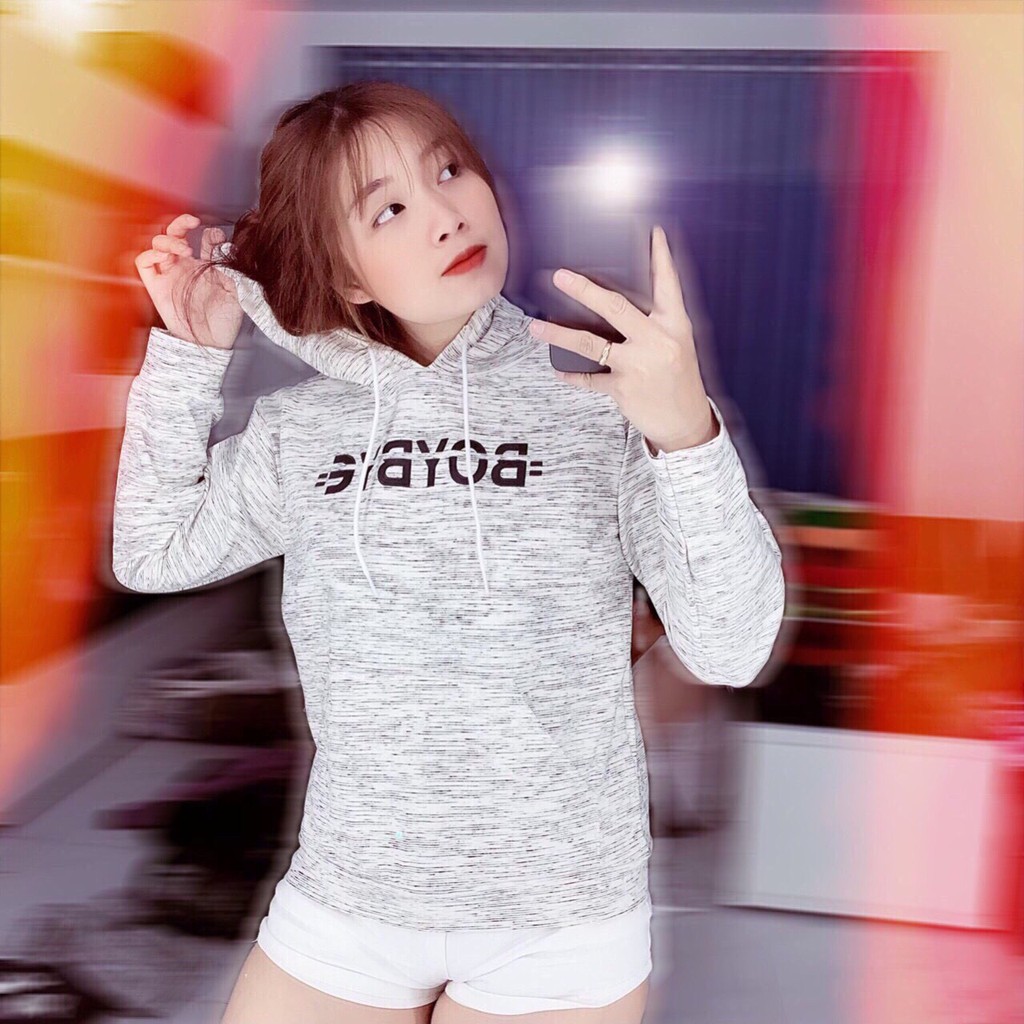 Áo hoodie xinh xắn cute in chữ