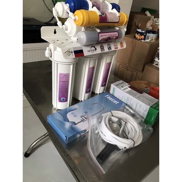 Máy lọc nước Nano Geyser 8 lõi lọc dùng cho nước máy