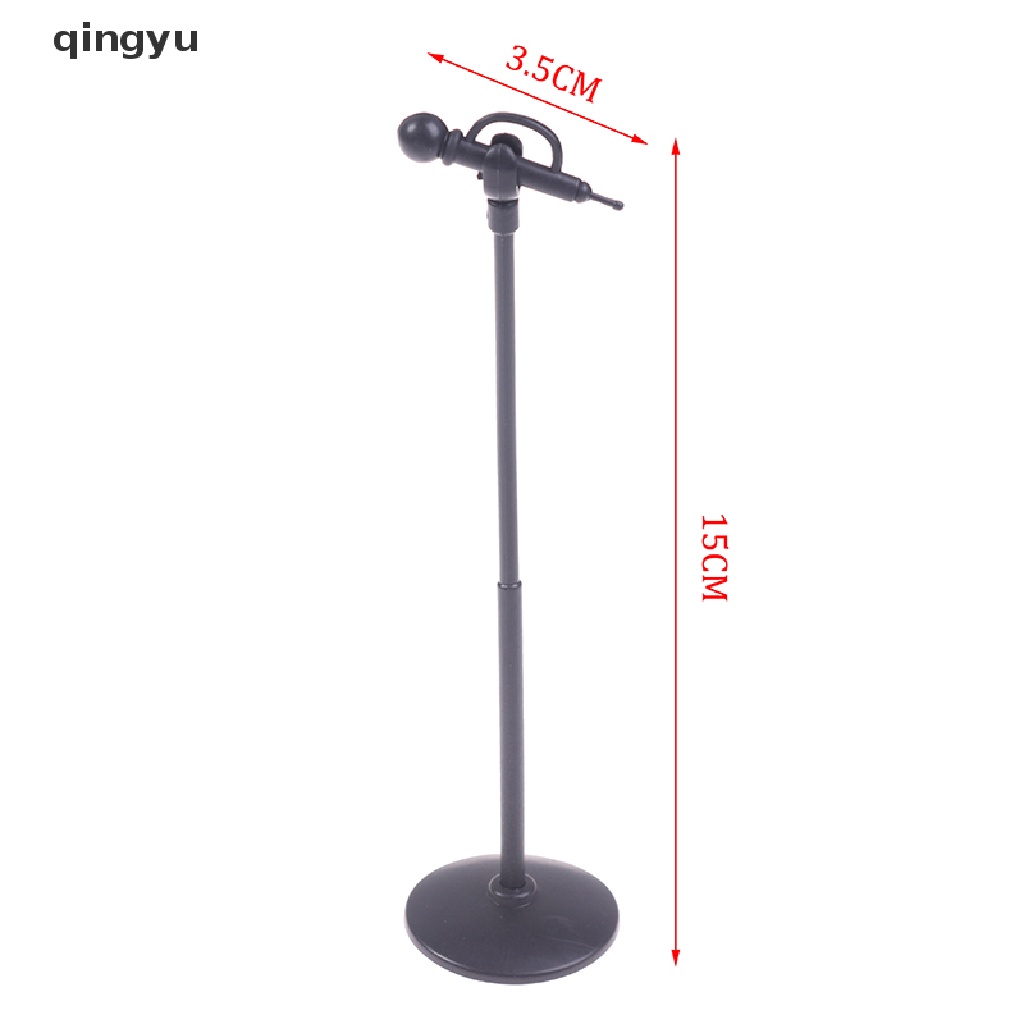 qingyu Cute Mini Plastic Microphone Model Dollhouse Miniature Furniture Accessories PLI