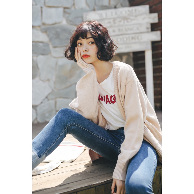 Áo Cardigan Hàn Quốc Trơn 907