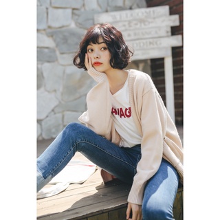 Áo cardigan hàn quốc trơn 907