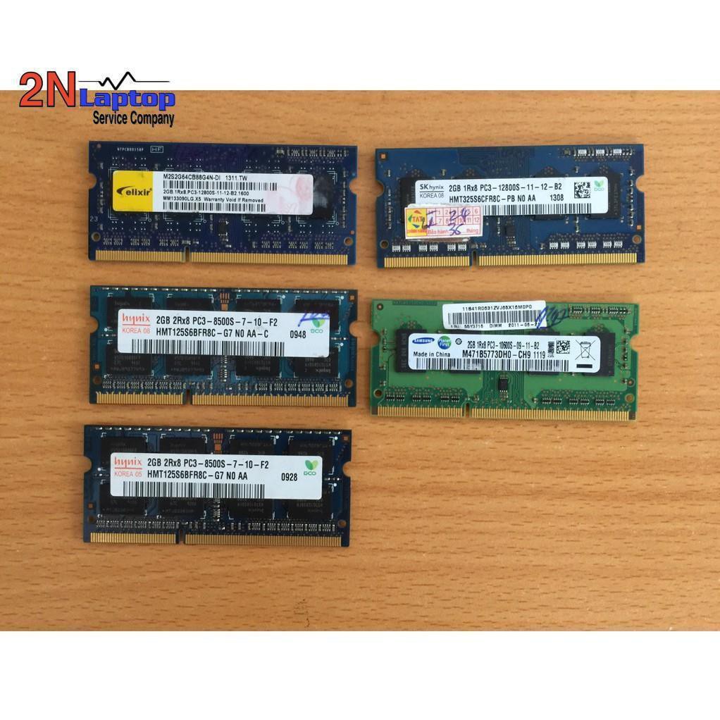 RAM Laptop 2Gb DDR3 cũ tháo máy (Ram Laptop PC3-2G cũ) BH 06 tháng