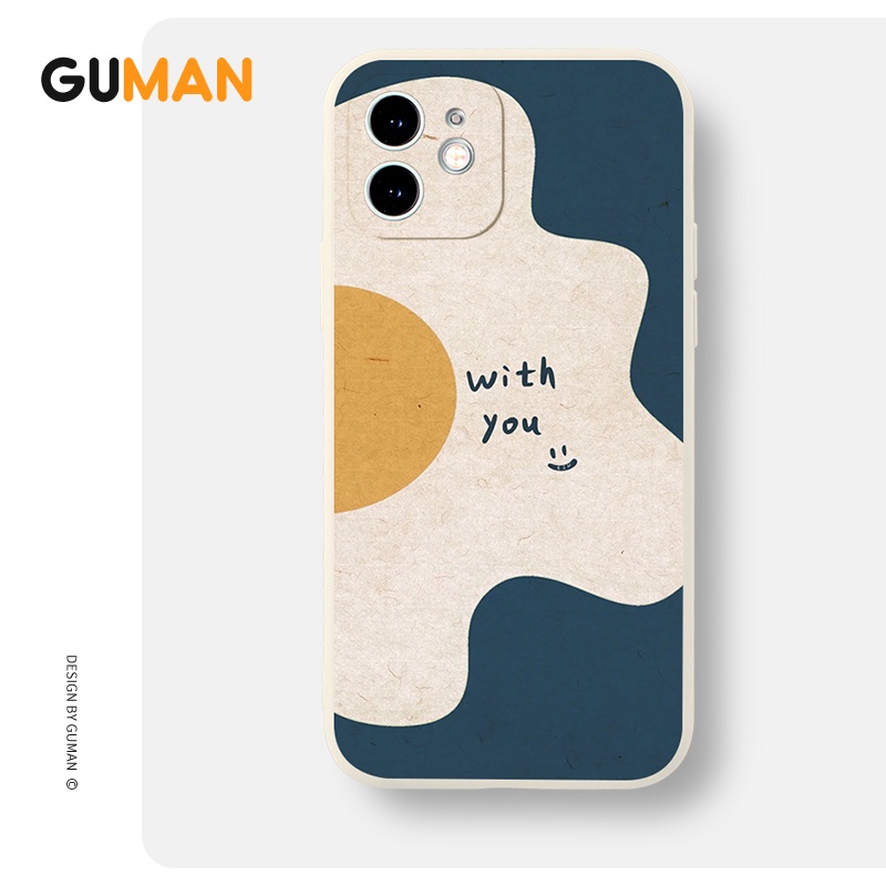 Ốp lưng GUMAN mềm chống bẩn dễ thương đẹp cho iPhone 14 13 12 11 Pro Max SE 2020 X XR XS 8 7 ip 6S 6 Plus kute XYB441