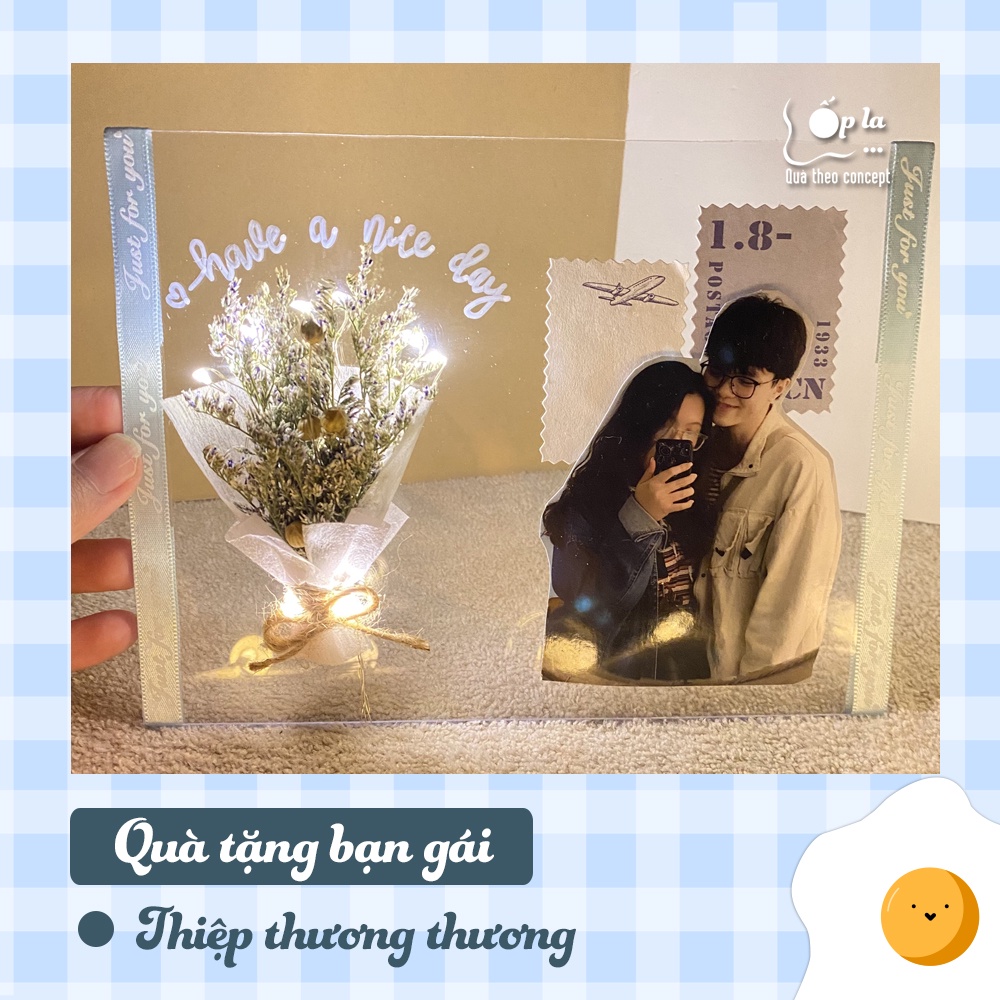 Thiệp thương thương - Tùy chọn ảnh và chữ - Ốp la Store | Quà tặng bạn gái