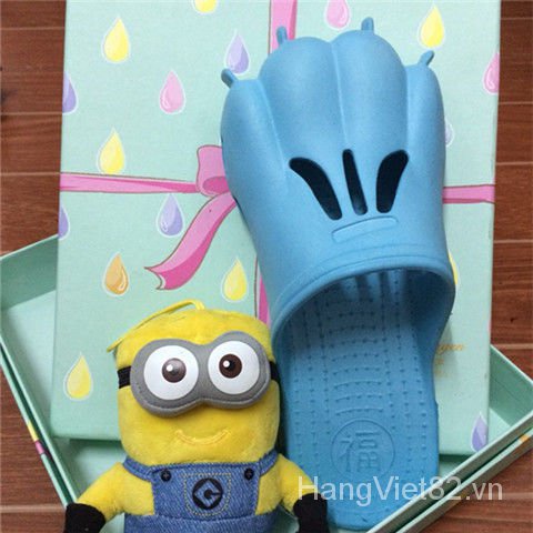 Dép đi trong nhà/ đi biển hình bàn chân mèo nhiều họa tiết và màu sắc độc đáo