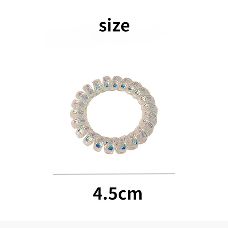 Dây Buộc Tóc Lò Xo Làm Từ Nhựa Phong Cách Hàn Quốc 2021