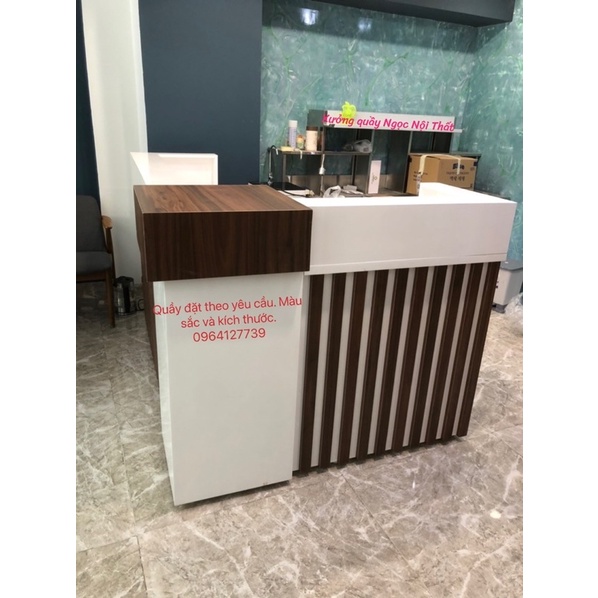 Quầy lễ tân,quầy tính tiền 1m6