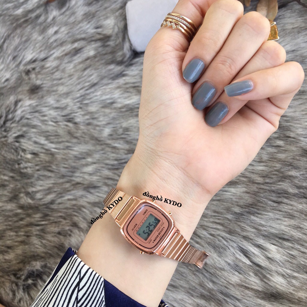 Đồng Hồ Điện Tử Nữ LA 670 Bản Mini Nhẹ Nhàng, Phong Cách Trẻ Trung , Thanh Lịch, Chống Nước PCR-3ATM