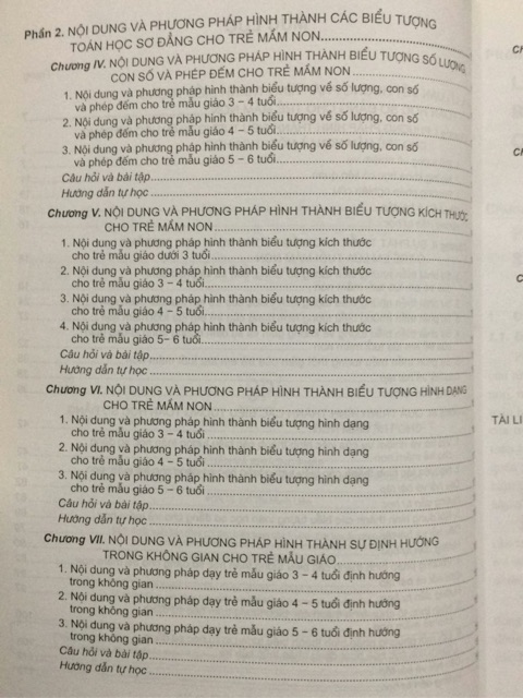 Sách - Lí luận và phương pháp Hình thành biểu tượng Toán học sơ đẳng cho trẻ mầm non