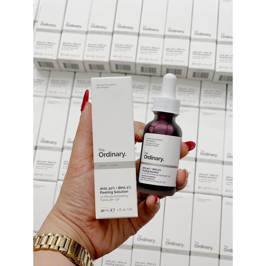 Tinh Chất Peel Da The Ordinary Peeling Solution AHA 30% + BHA 2%, Serum Tẩy Da Chết