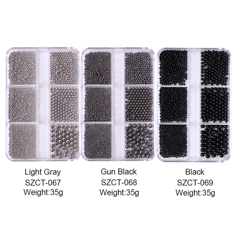 Set Hạt Cườm Mini Màu Vàng Dùng Trang Trí Móng Tay Nghệ Thuật