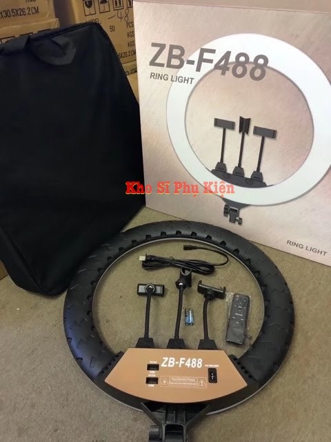 Đèn LiveStream 50cm.Hỗ trợ ánh sáng Chụp Ảnh, Make Up Trang Điểm. 3 Chế Độ Sáng