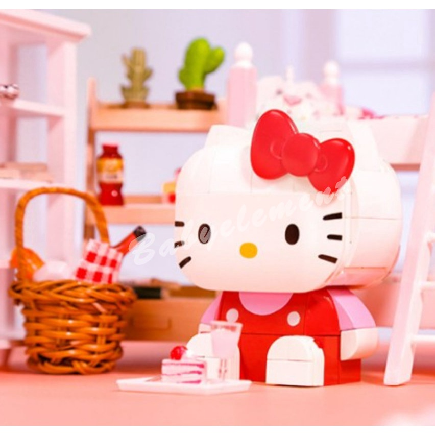 Sanrio Tương Thích Xếp Hình Khối Xây Dựng Kuromi Giai Điệu Của Tôi Sáng Tạo Triều Chơi Mô Hình Hello Kitty Trang Trí Tự Làm Đồ Chơi Quà Tặng