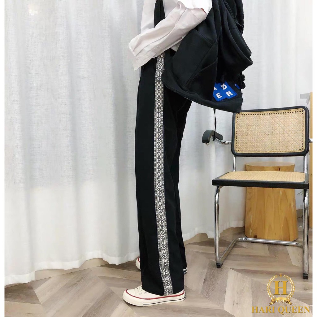 FREE SHIP ĐƠN TỪ 50K Quần ống suông in sọc hoa văn HSU0520 1