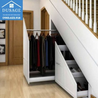 RAY TỦ CẦU THANG 600/1450mm( phụ kiện ko phải tủ)