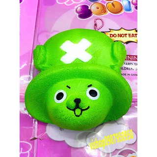 SQUISHY bánh mặt chopper one piece kèm móc khóa