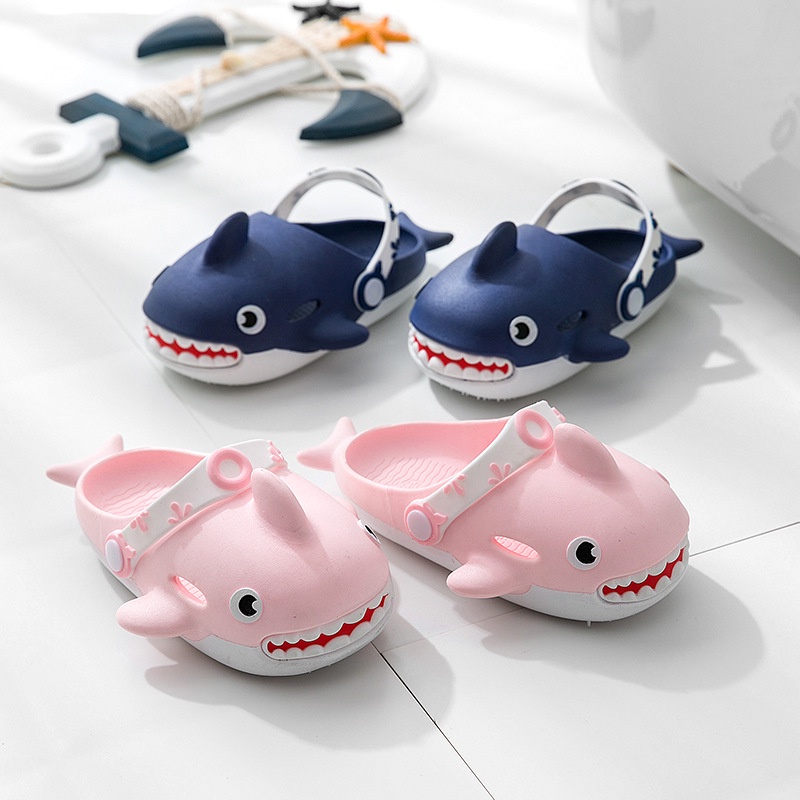 Dép Cá Mập Dễ Thương Cho Nam Nữ Chất Liệu PVC bền đẹp [H71] - Lucky Shoes VN