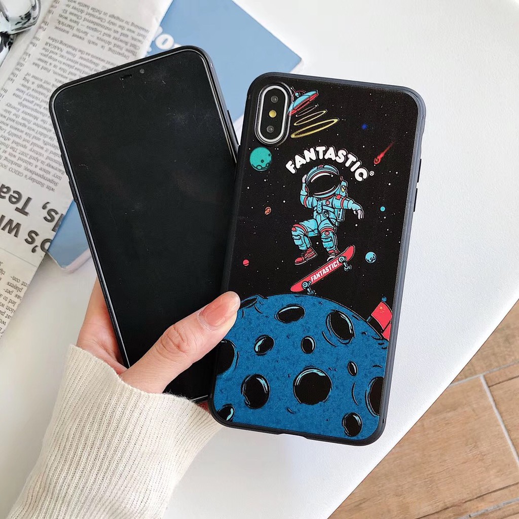 Ốp lưng TPU mềm hình vụ trụ cho IPhone X XR XS max 6s 7 8Plus | BigBuy360 - bigbuy360.vn