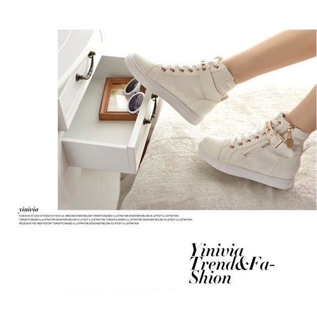 Giày Boot vải nữ xinh cá tính B002T | BigBuy360 - bigbuy360.vn