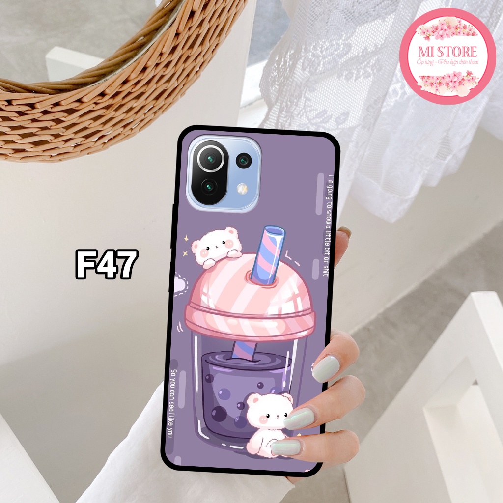 Ốp lưng Xiaomi Mi 11 5G - Mi 11 Lite 5G - Mi 11 Lite 5G NE in hình vũ trụ, gấu xinh xắn