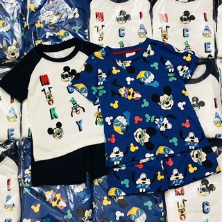 Đồ bộ cộc tay cho bé trai - Set 2 bộ Mickey Next cho bé trai size 8-22kg