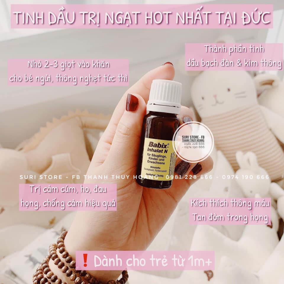 Tinh dầu chống cảm Babix Inbalat 10ml