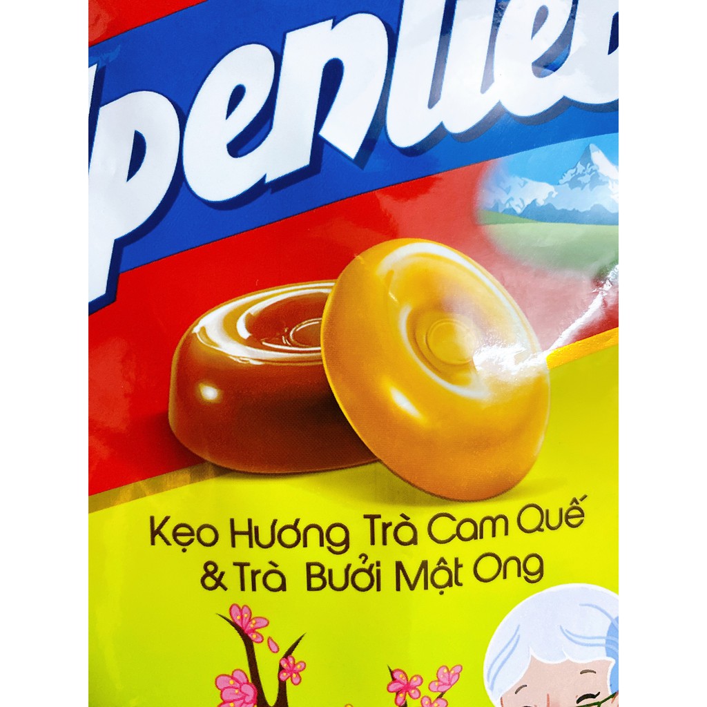 Kẹo Alpenliebe Trà Cam Quế &amp; Trà Bưởi Mật Ong phiên bản Nhà ngày Tết (329 gram)