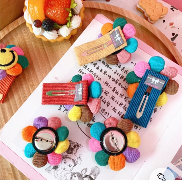Kẹp tóc/Cài áo hoa kakai ulzzang Quảng Châu