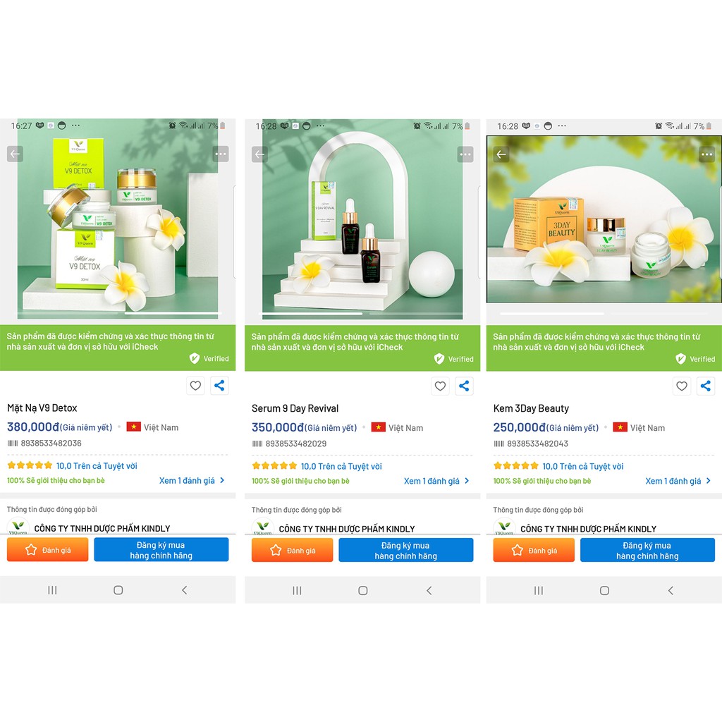 Bộ Chăm Sóc Da, Tri Nam, Trắng Da - Nám Tàn Nhang - V9 Queen | BigBuy360 - bigbuy360.vn