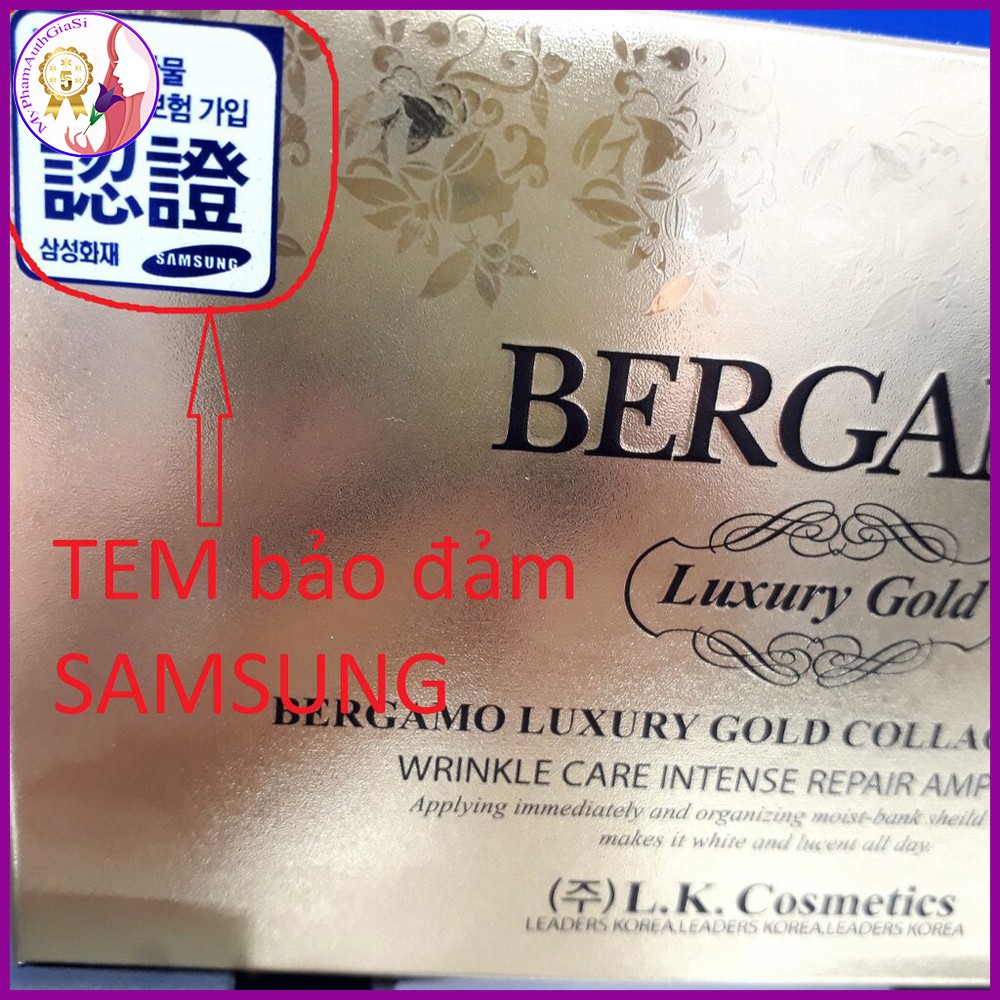 Serum BERGAMO GOLD Giúp Tái Tạo Da và Làm Mờ Nếp Nhăn 13ml - KOREA