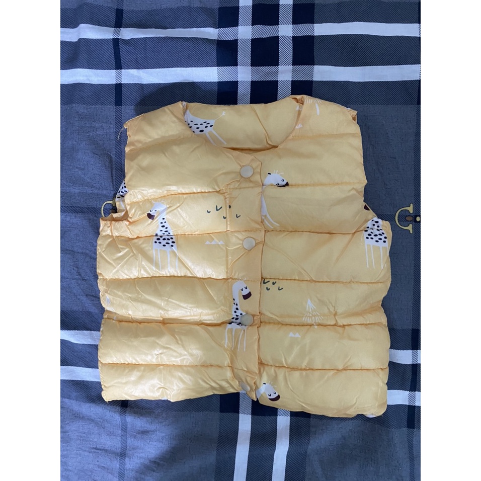 ÁO KHOÁC PHAO 3 LỖ BÉ TRAI GÁI NHỒI BÔNG DÀY DẶN