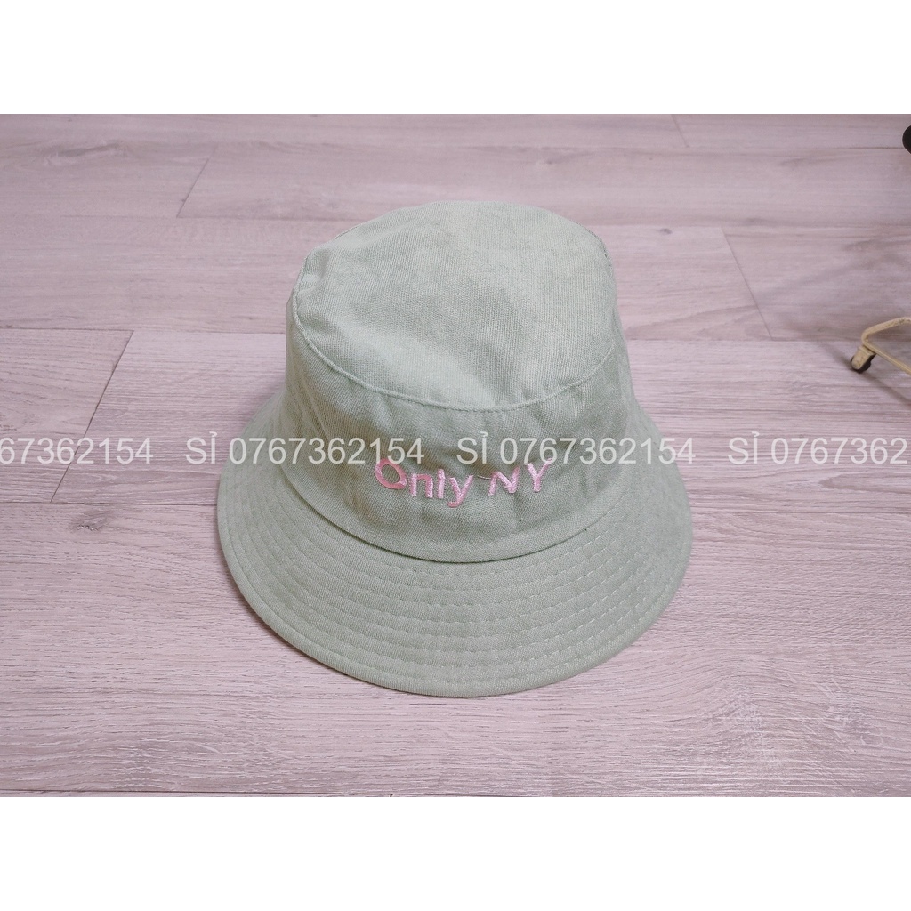 Mũ Bucket Nam Nữ thể Thao 1 Lớp Vành Tròn Chất Nhung Only