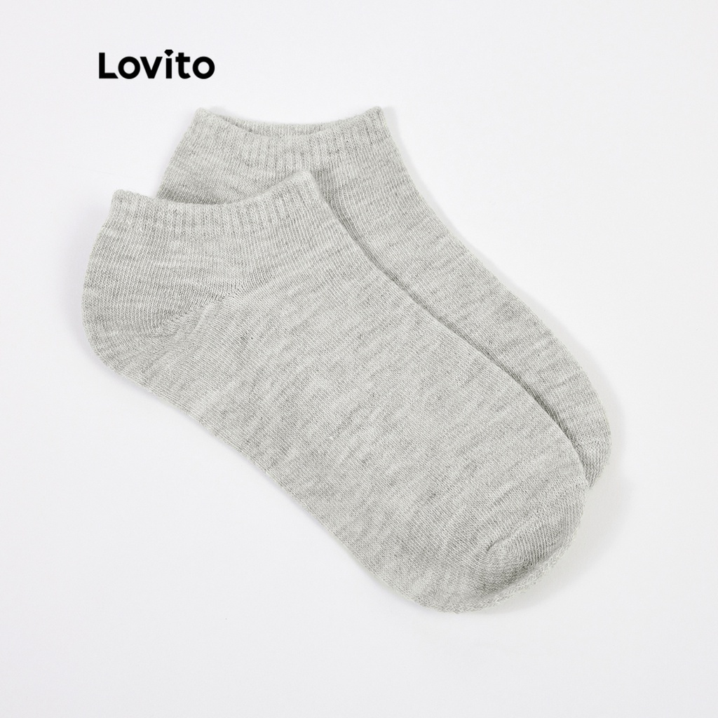 Lovito Tất trơn cơ bản Nhiều màu sẵn Vớ LL4029