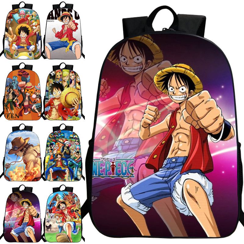 Nhân Vật Monkey D Trong Phim Hoạt Hình One Piece Ba Lô In Hình Luffy Cho Bé