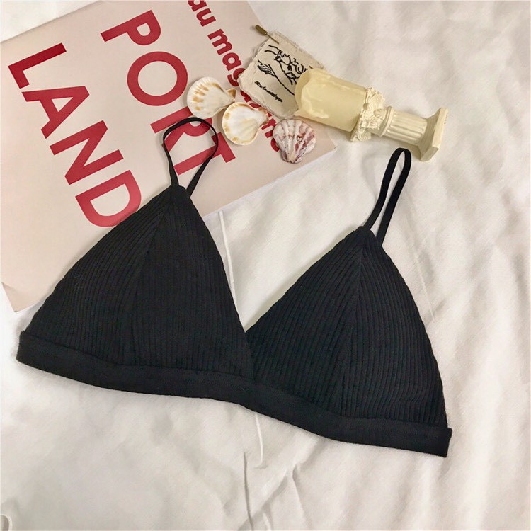 Áo ngưc, áo lót bra 2 dây mỏng manh trẻ trung, bralette cotton quyến rũ, Leblur | BigBuy360 - bigbuy360.vn