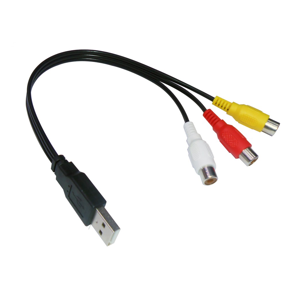 Cáp Chuyển Đổi USB Sang 3 RCA Dùng Cho TV HDTV Dài 0,3m