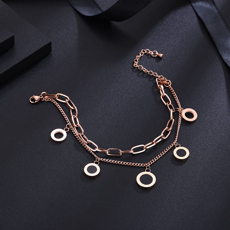 Vòng Tay Thép Titan Mặt Hình Vỏ Sò Khắc Số La Mã Phong Cách Âu Mỹ Thời Trang Cho Nữ | BigBuy360 - bigbuy360.vn