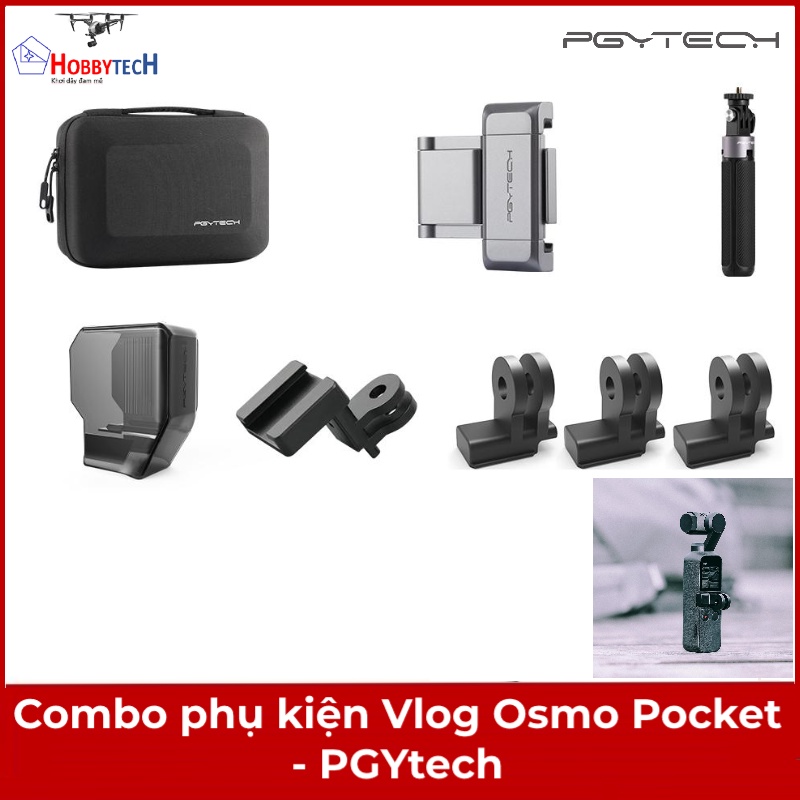 Combo phụ kiện Osmo Pocket - PGYTECH - Cao cấp - Chính hãng